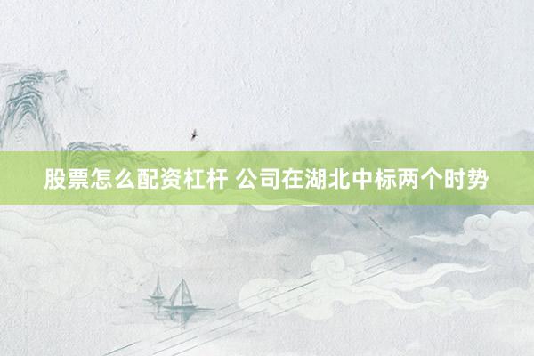 股票怎么配资杠杆 公司在湖北中标两个时势